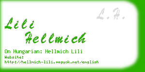 lili hellmich business card